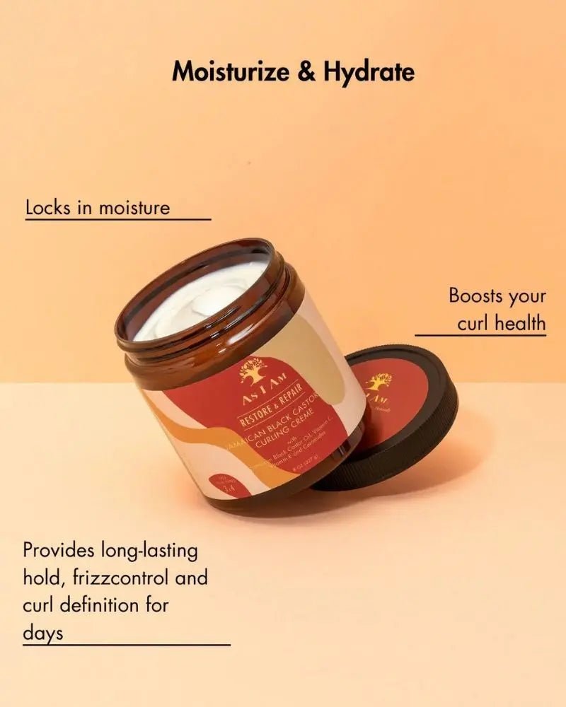 As I Am - Restore and Repair Jamaican Black Castor Oil Curling Cream - Sana Beauty NL