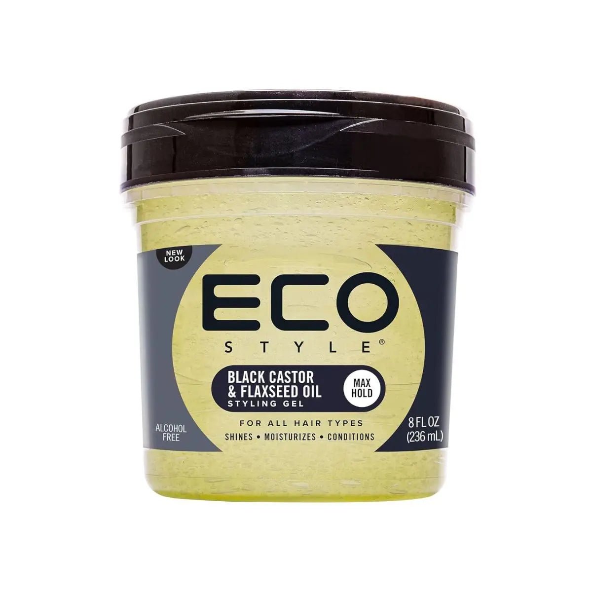 Eco Styler Black Castor & Flaxseed Oil Hair Styling Gel - 236ml - Sana Beauty NL