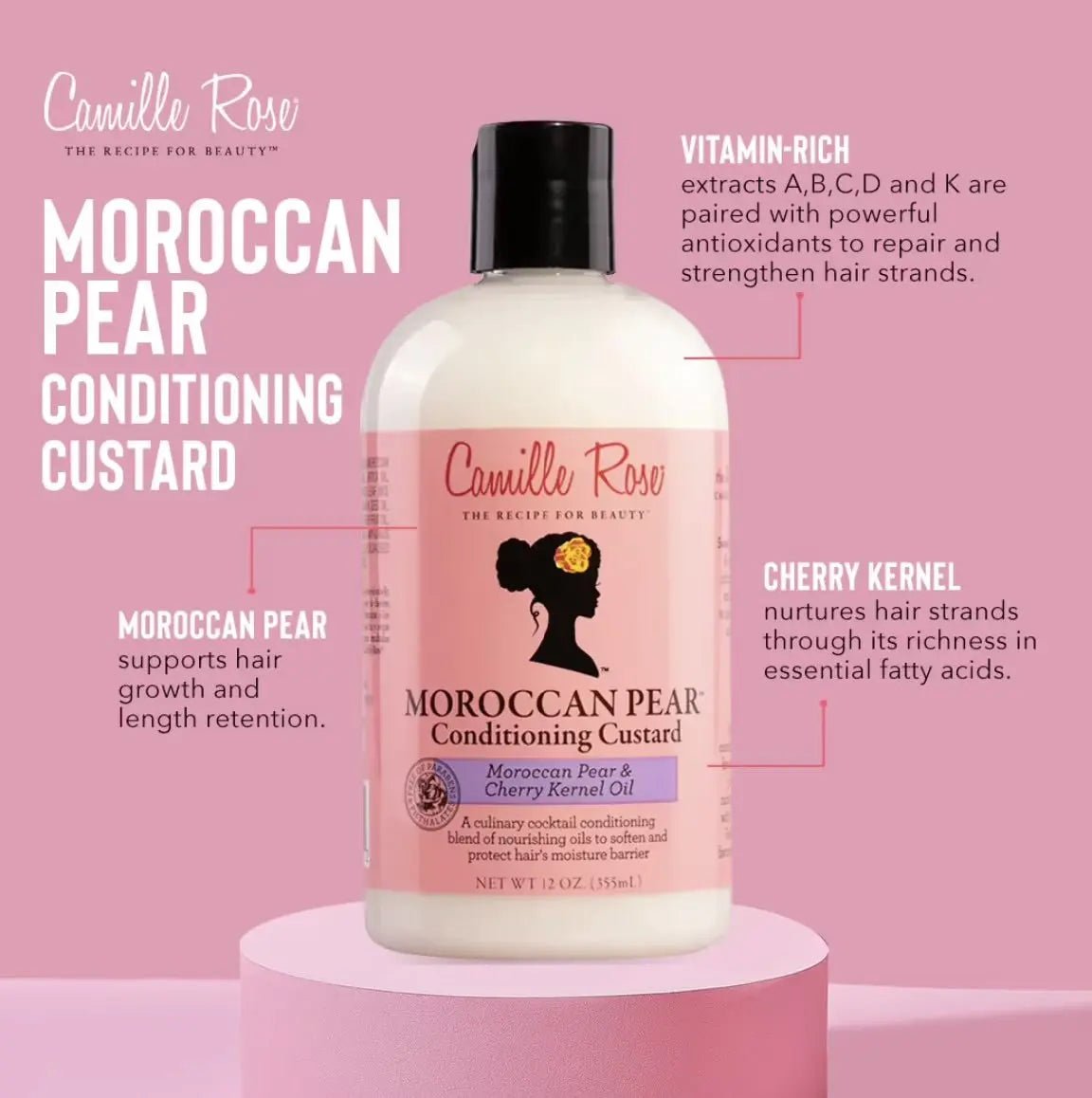 Camille Rose Morrocan Pear Conditioning Custard - Sana Beauty NL
