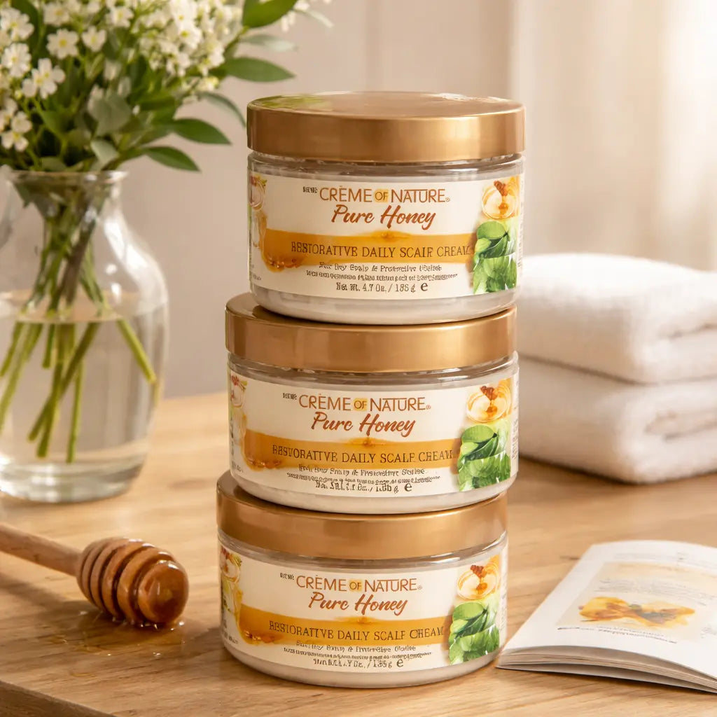 Creme of Nature Pure Honey Scalp Refresh Restorative Daily Scalp Cream 4.7oz - Sana Beauty NL