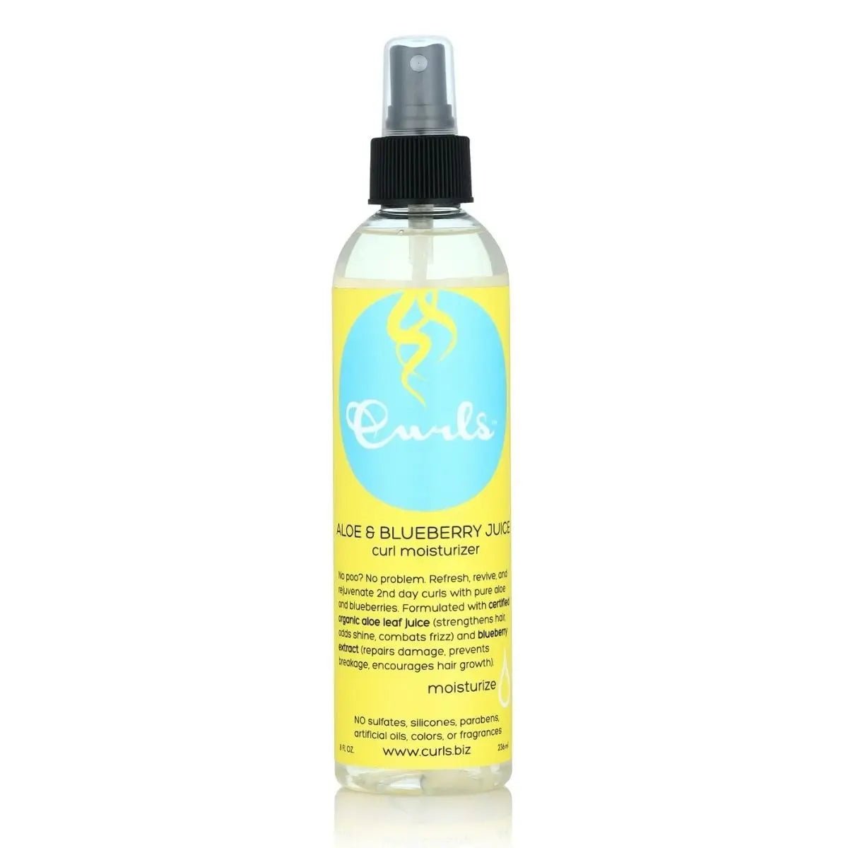 Curls Blueberry Bliss Aloe & Blueberry Juice Moisturizer – Hydraterende Leave - In Spray - Sana Beauty NL