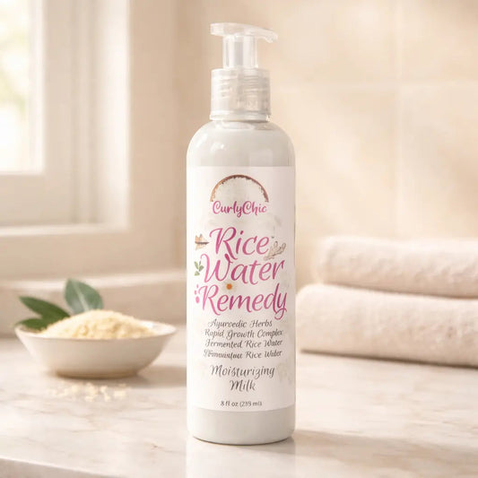 CurlyChic Rice Water Remedy Moisturizing Milk - Sana Beauty NL
