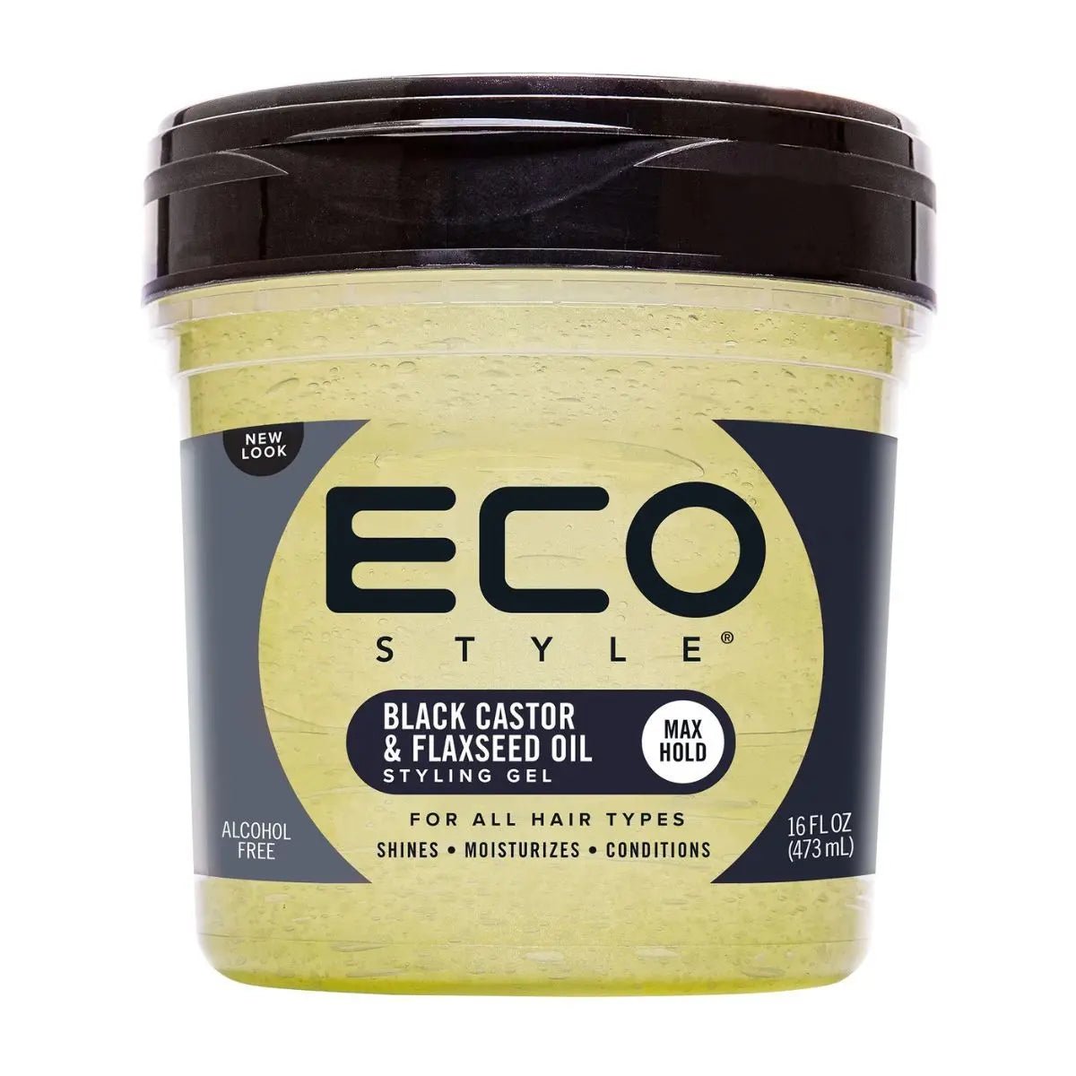 Eco Styler Black Castor & Flaxseed Oil Hair Styling Gel - 473ml - Sana Beauty NL