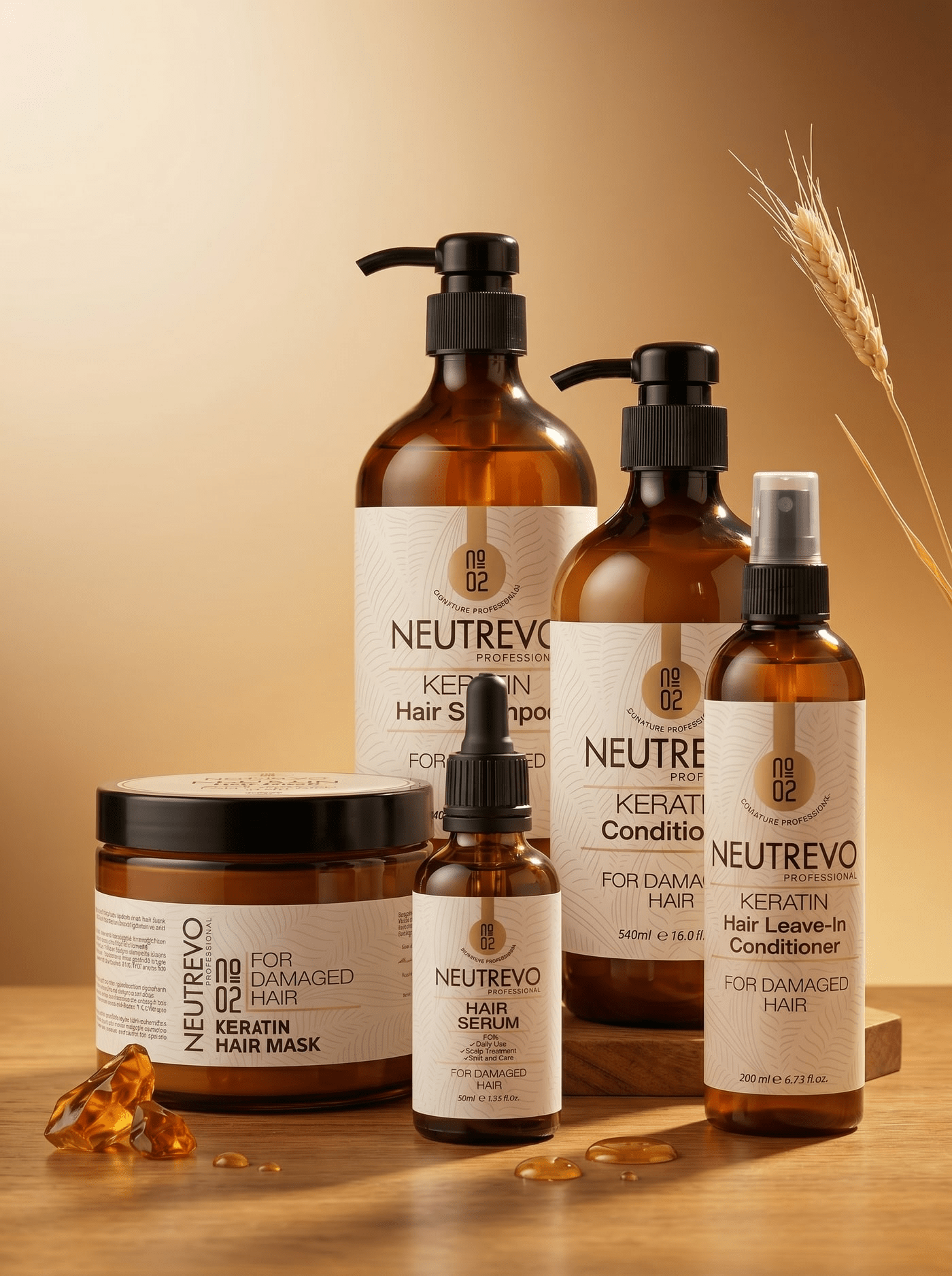 Neutrevo No.2 Keratin Leave in Conditioner - Sana Beauty NL