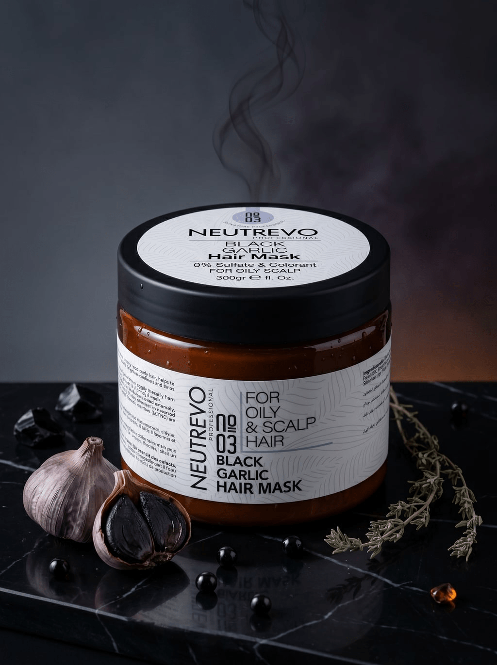 Neutrevo No.3 Black Garlic Hair Mask - Sana Beauty NL
