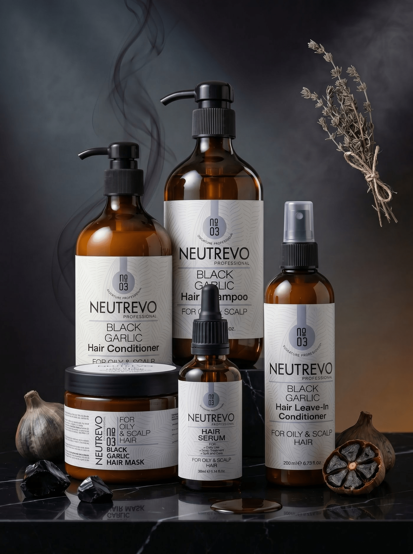 Neutrevo No.3 Black Garlic Leave-in Conditioner - Sana Beauty NL