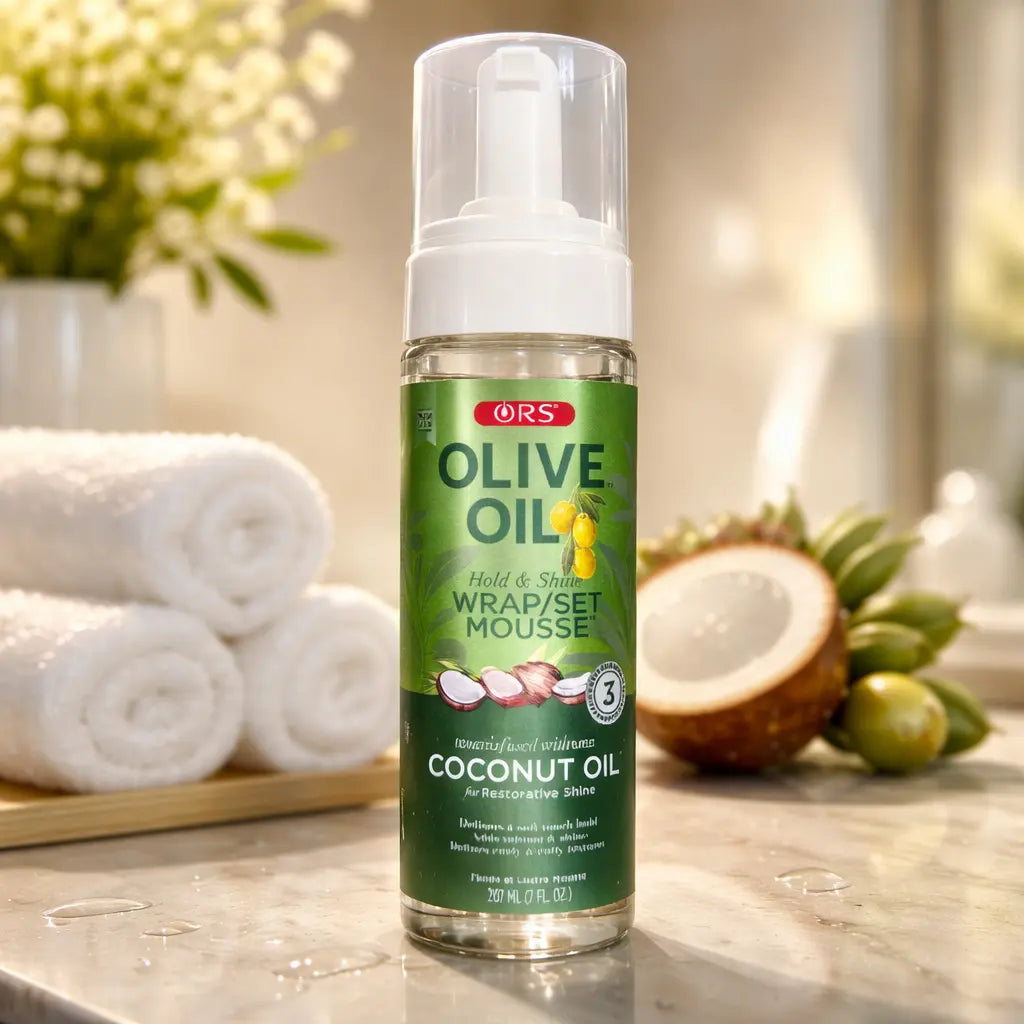 ORS Olive Oil Hold & Shine Wrap Set Mousse - Sana Beauty NL