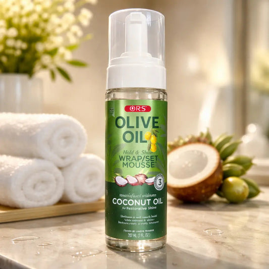 ORS Olive Oil Hold & Shine Wrap Set Mousse - Sana Beauty NL