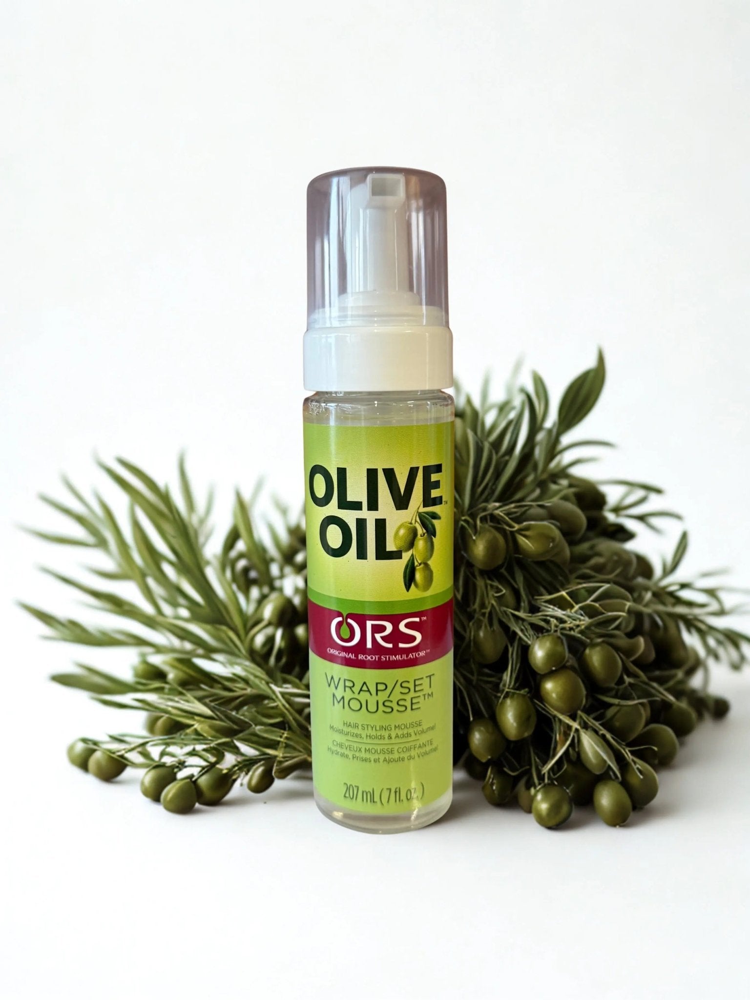 ORS Olive Oil Hold & Shine Wrap Set Mousse - Sana Beauty NL