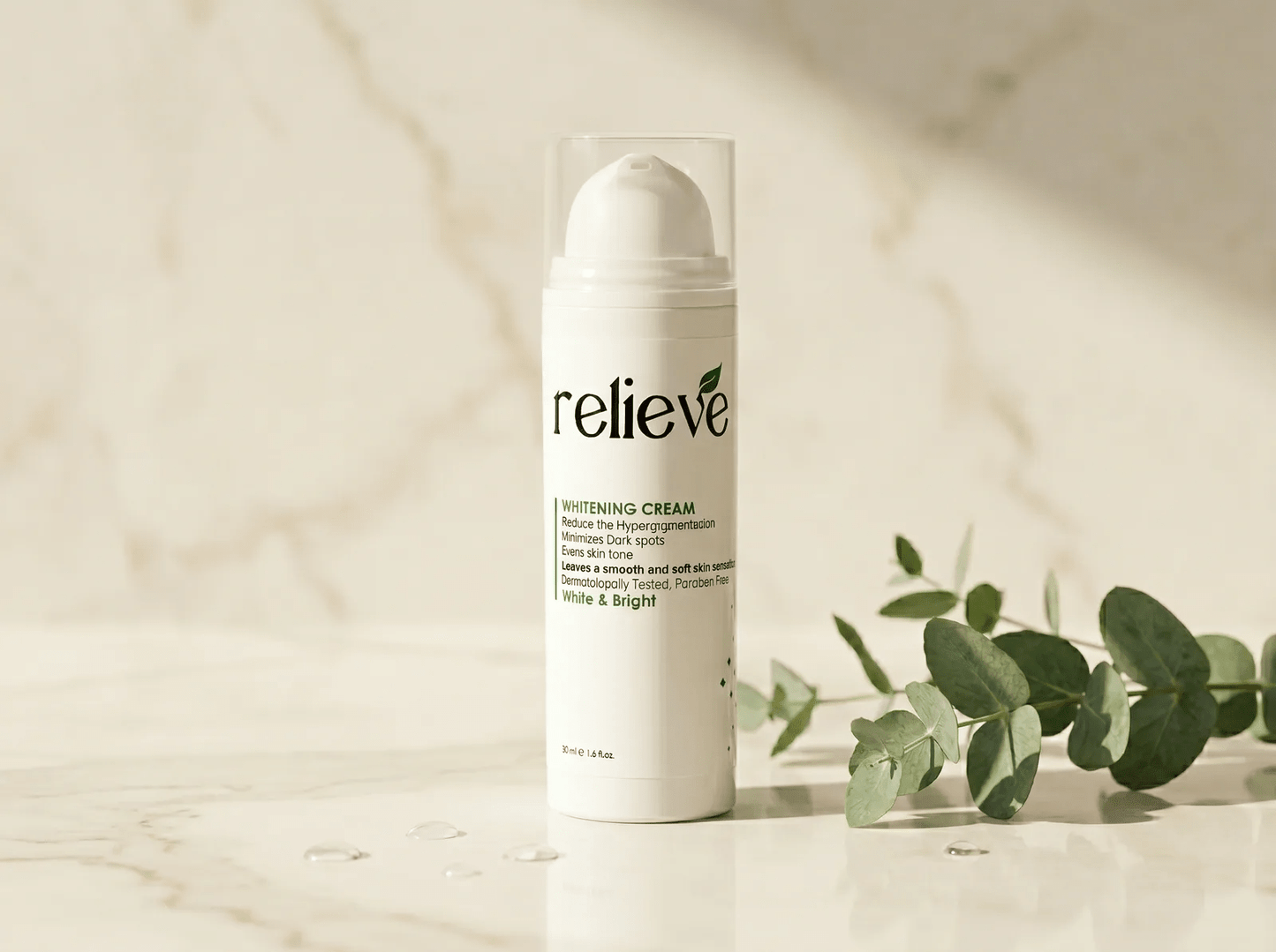 Relieve Cosmetics Whitening cream - Sana Beauty NL