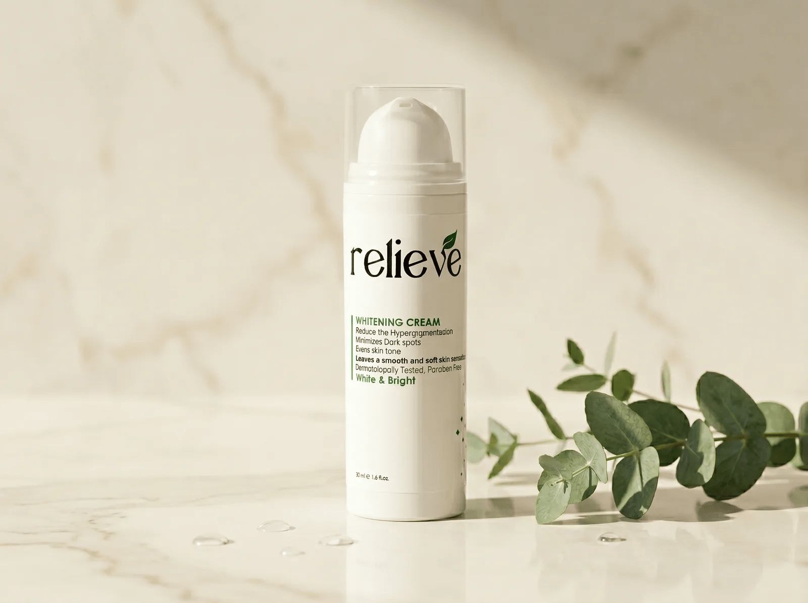 Relieve Cosmetics Whitening cream - Sana Beauty NL