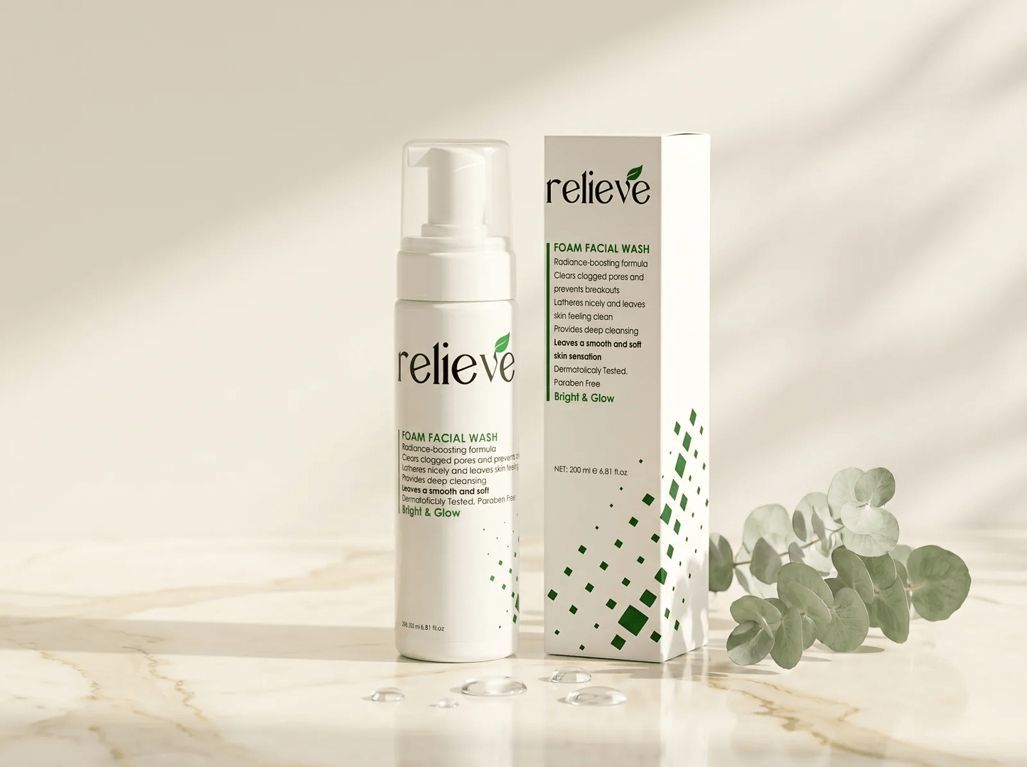 Relieve Facial Foam Wash - Sana Beauty NL