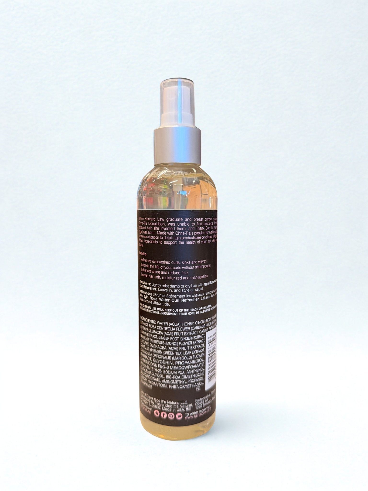 Tgin Rose Water Curl Refresher - Sana Beauty NL